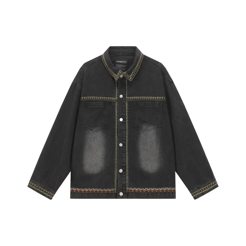 ZRZV Черный Унисекс Джинсовые куртки