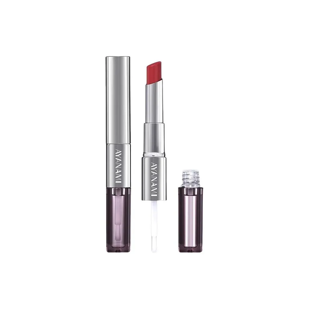 AYANAMI Двойной кончик помады дождевик глянцевый легко смешивается длительное удержание без переноса блестящий