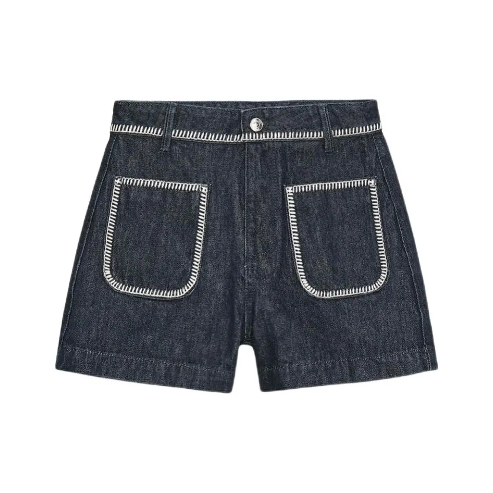 ZARA Синие Женские Джинсовые Шорты