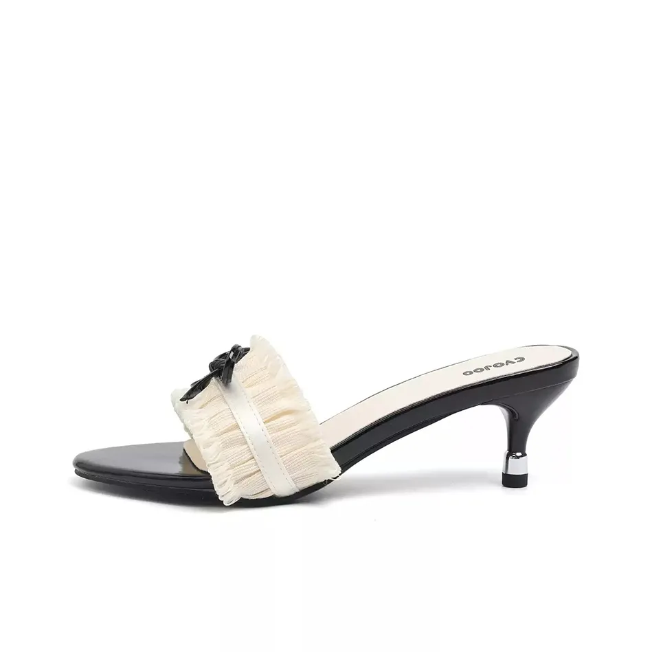 CVOJOO Слипоны Женские Белые