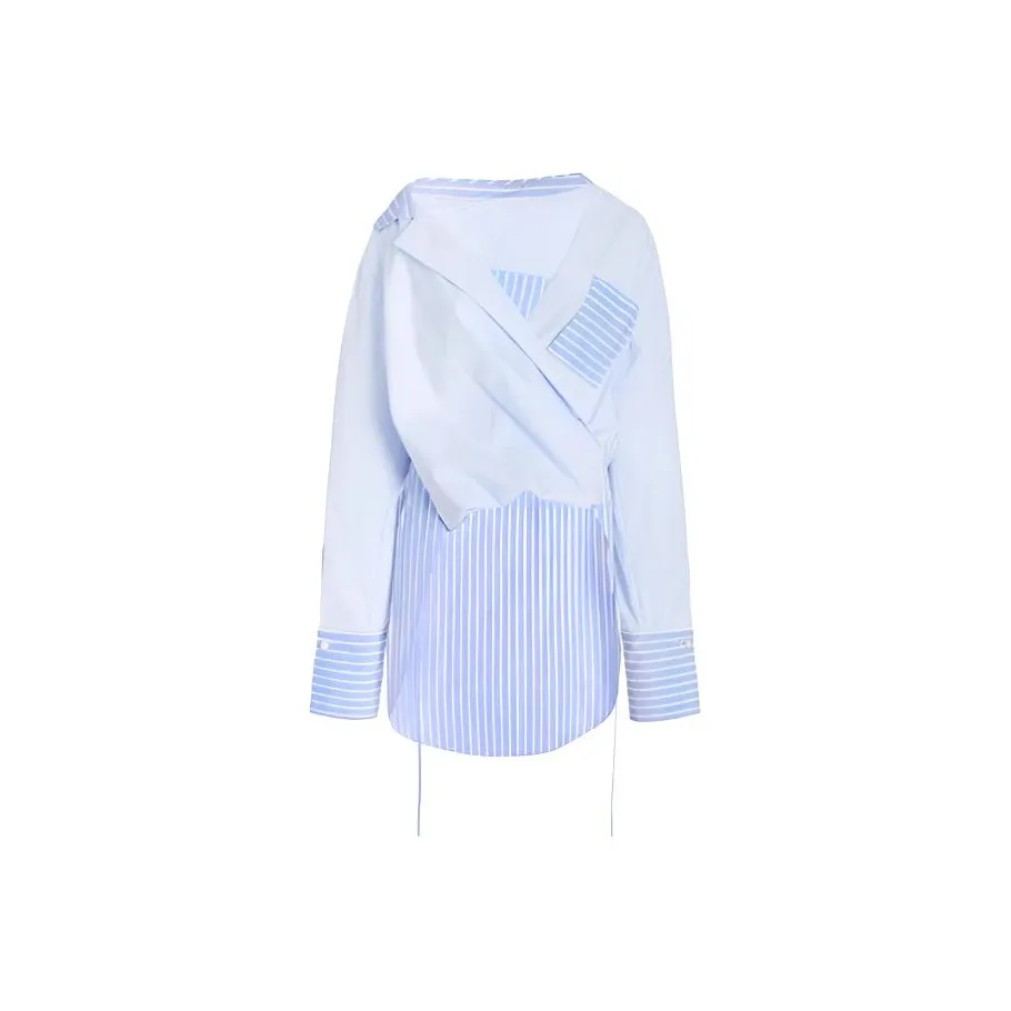 Leather Cat Светло-синие Женские Рубашки