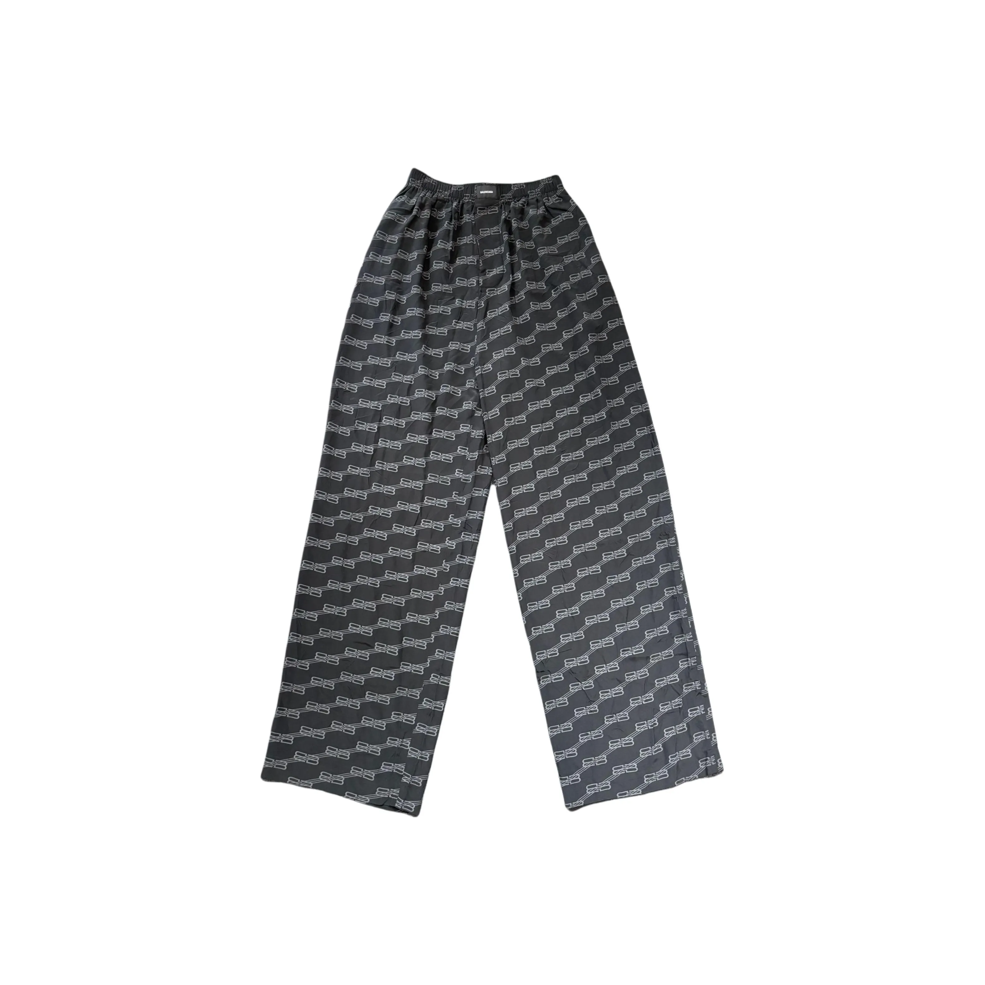 Balenciaga SS25 Casual Pants Loose Fit Men's Black Gray