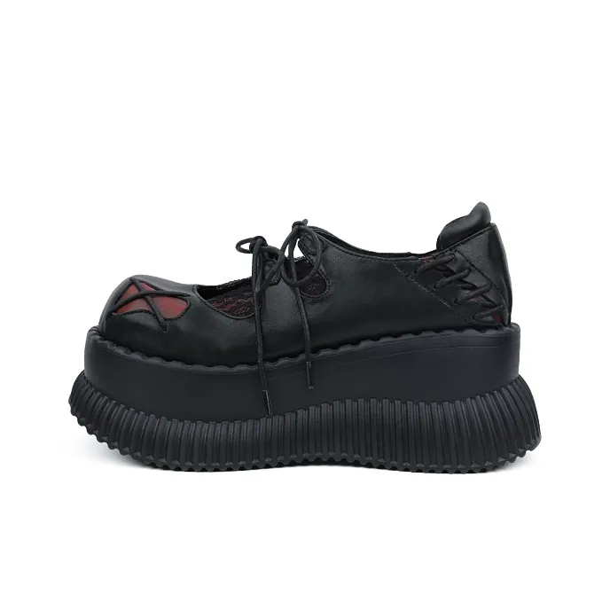 Enqo Платформа Туфли Мэри Джейн Женские Черные