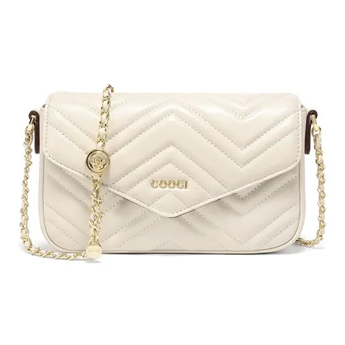 COOGI Овчина Конверт Сумка через плечо Женская Экрю Черный Розовый Светло-зеленый Желтый