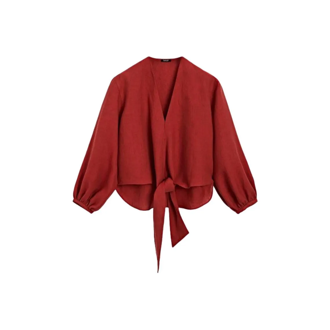 Massimo Dutti Темно-красные Женские Рубашки