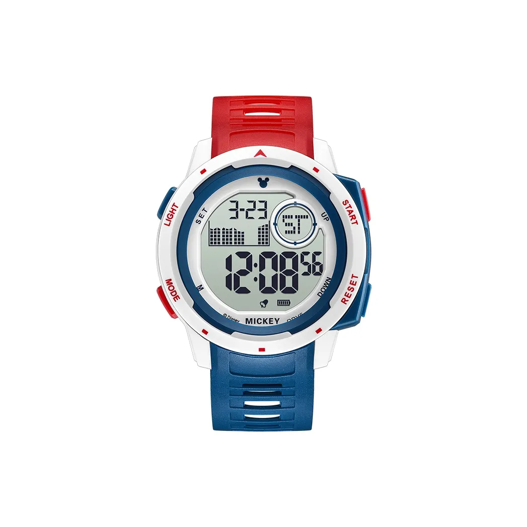 Disney Mickey Series Электронный Механизм TPU Ремешок Часы Унисекс Серый Циферблат
