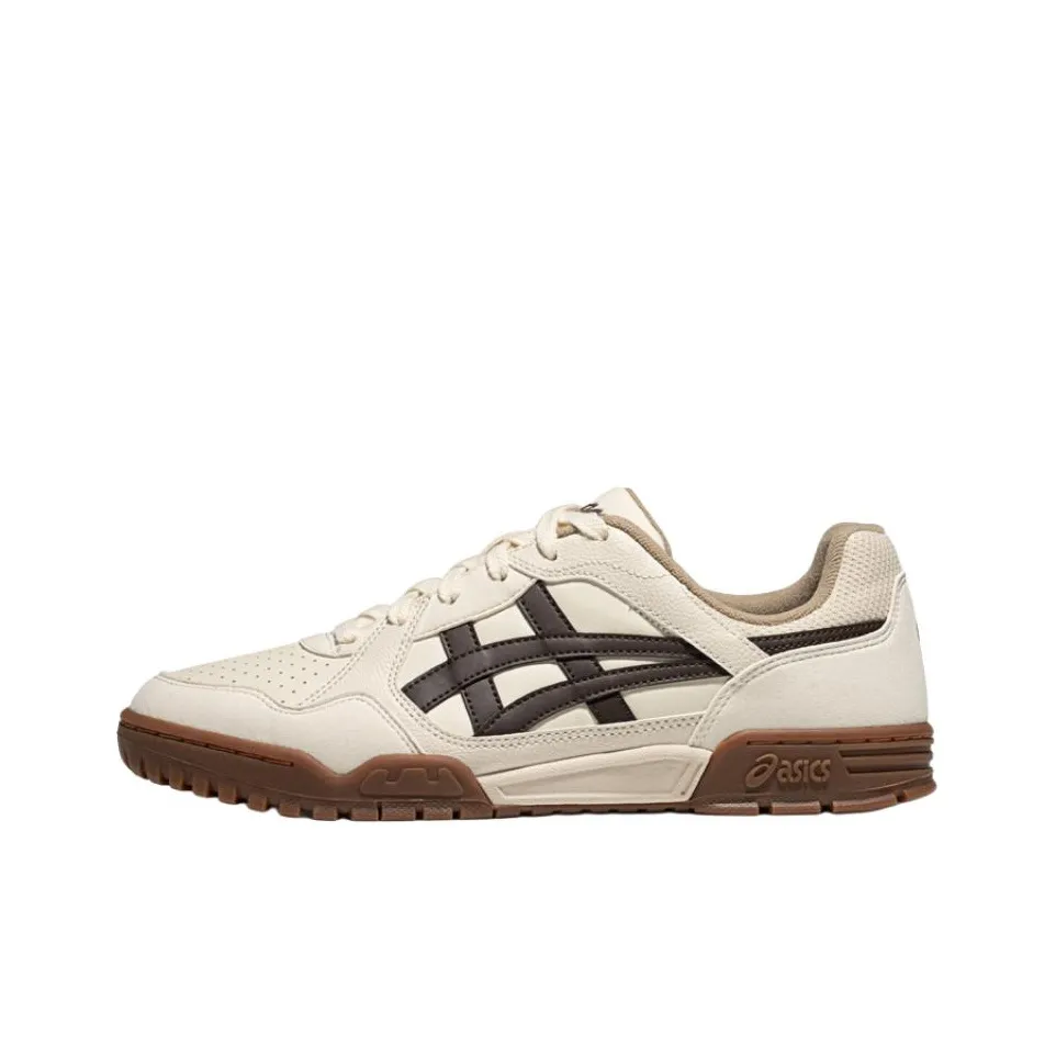 ASICS Court MZ Устойчивые к истиранию Дышащие Низкие Кроссовки для скейтбординга Унисекс Бежевые Коричневые