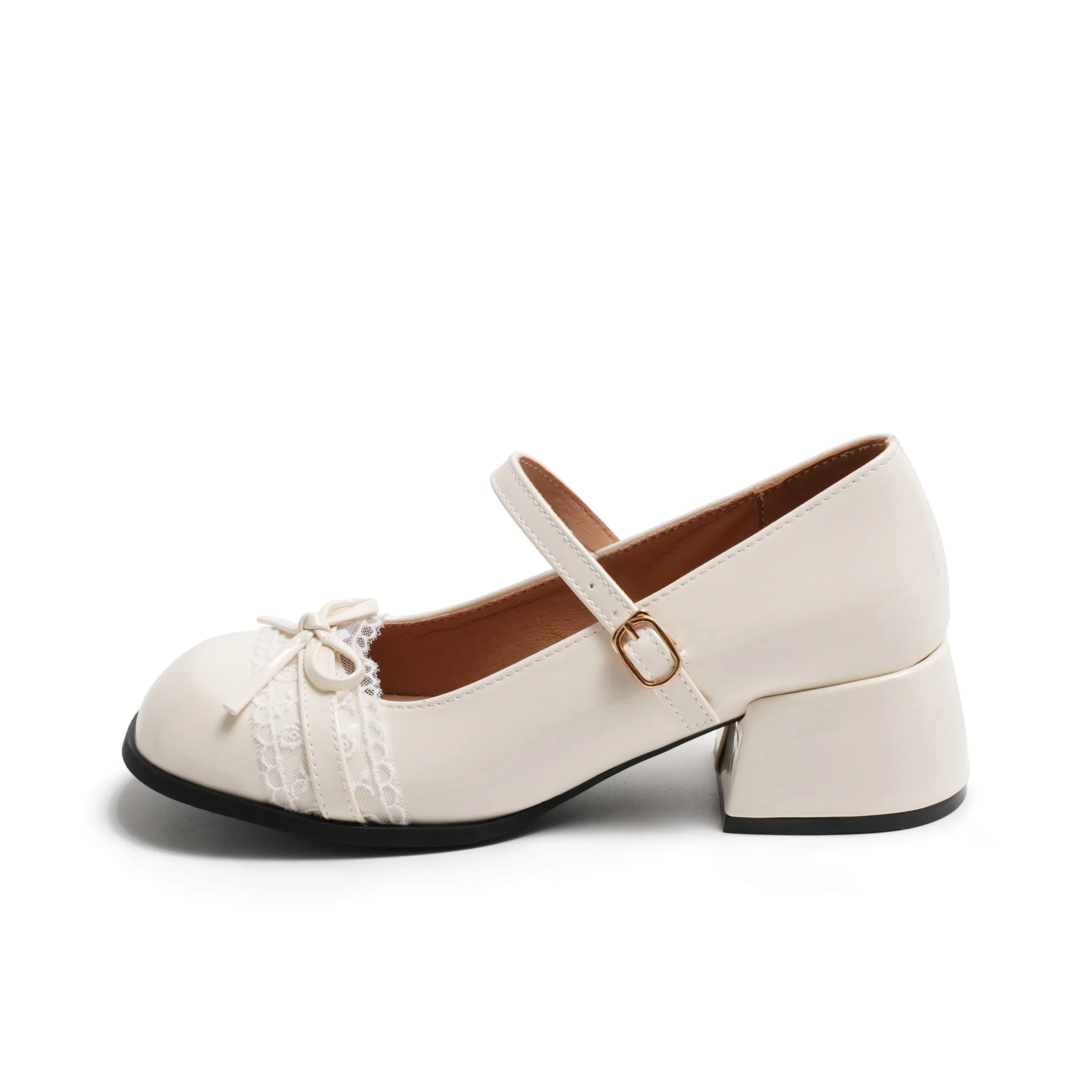 MUKALUO Грубый каблук Мэри Джейн Женские обувь