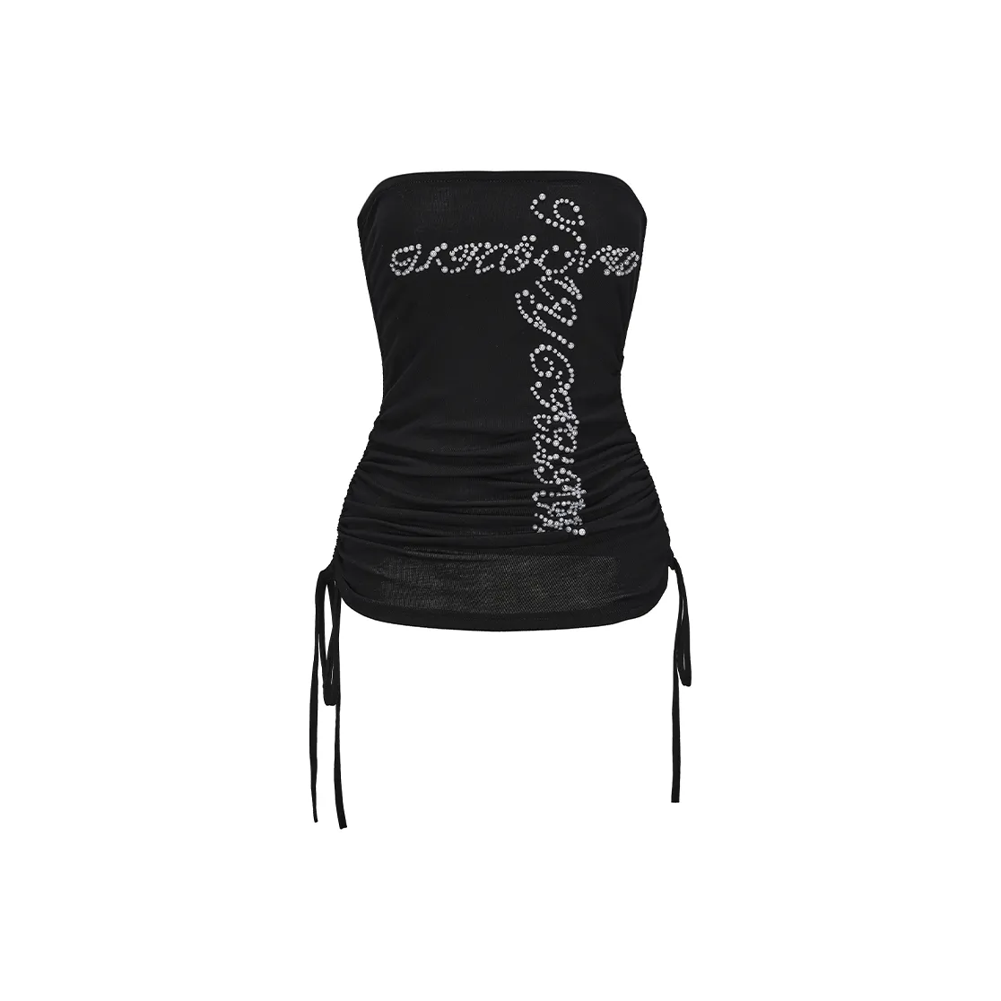 DND4DES Черные женские топы без бретелек