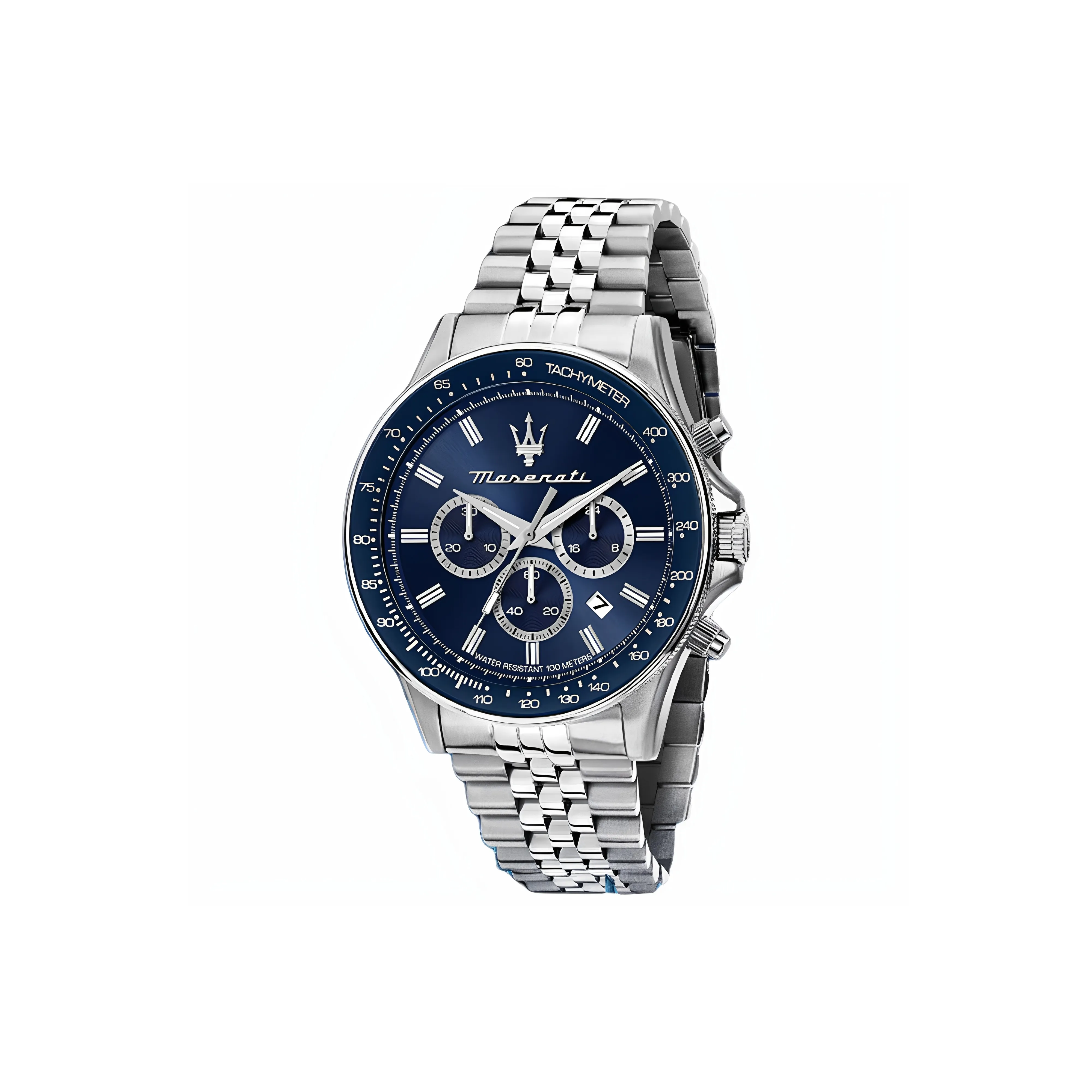 Maserati Challenge Collection Кварцевые часы механизм стальной ремешок синий циферблат унисекс