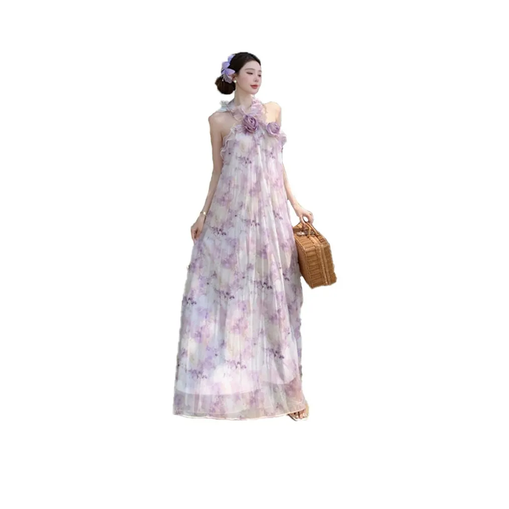 HAPG Фиолетовые Женские Платья без рукавов