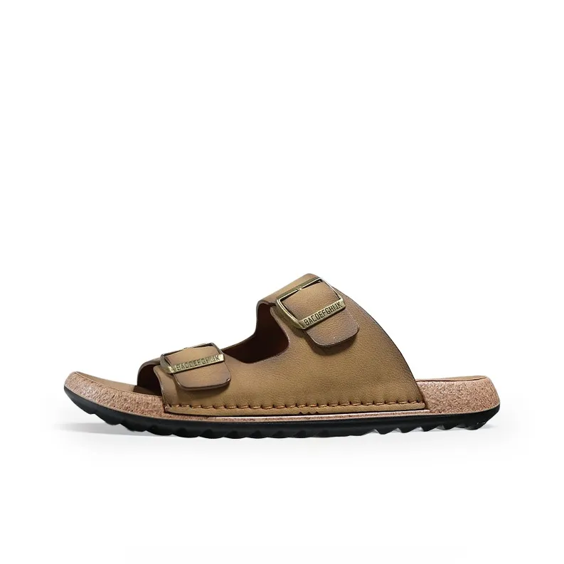 SENJIALUO Резиновая пена Наружная подошва Шов Анти-износ Анти-запах и Тихие Слипоны Мужские