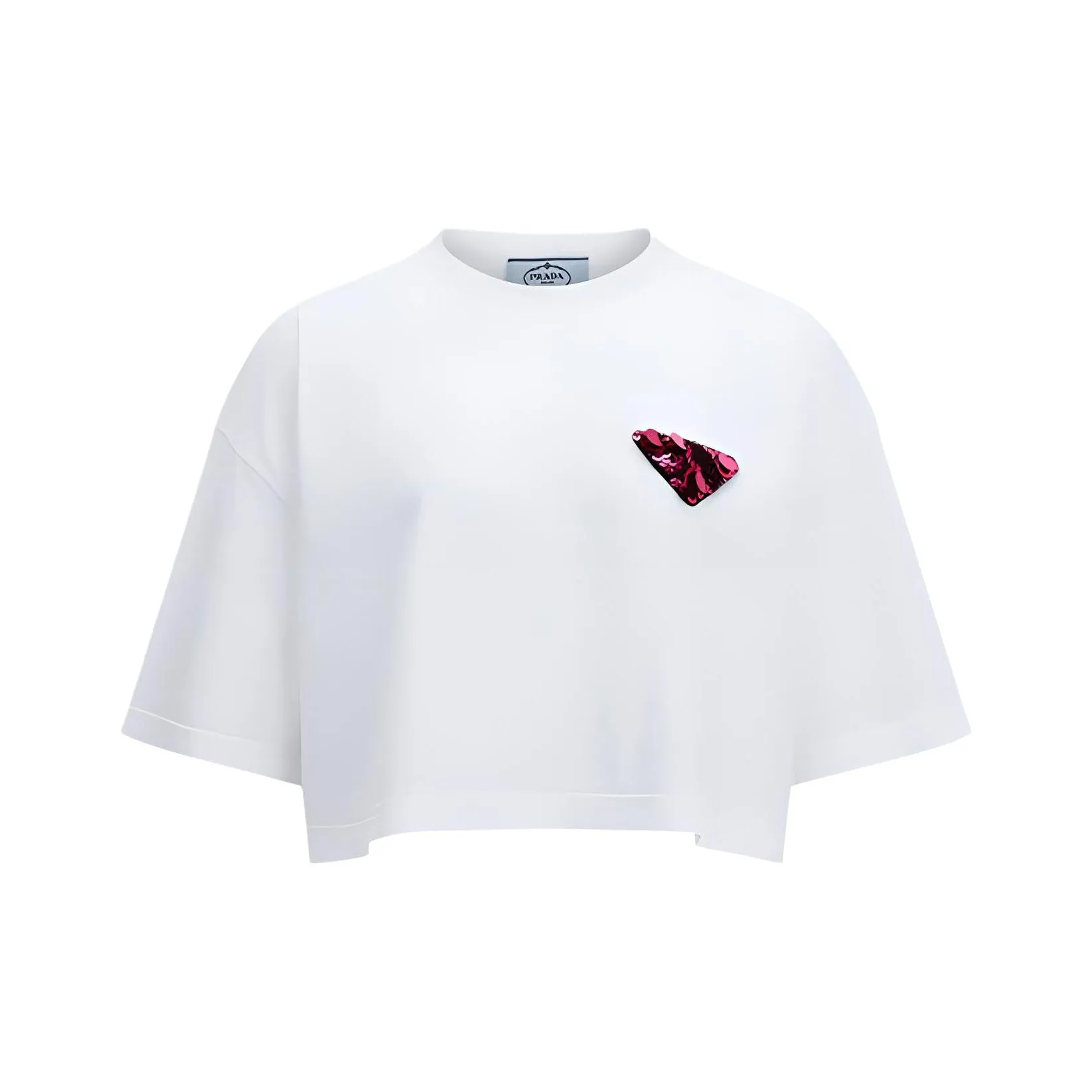 PRADA Белый Женские Короткие Топы