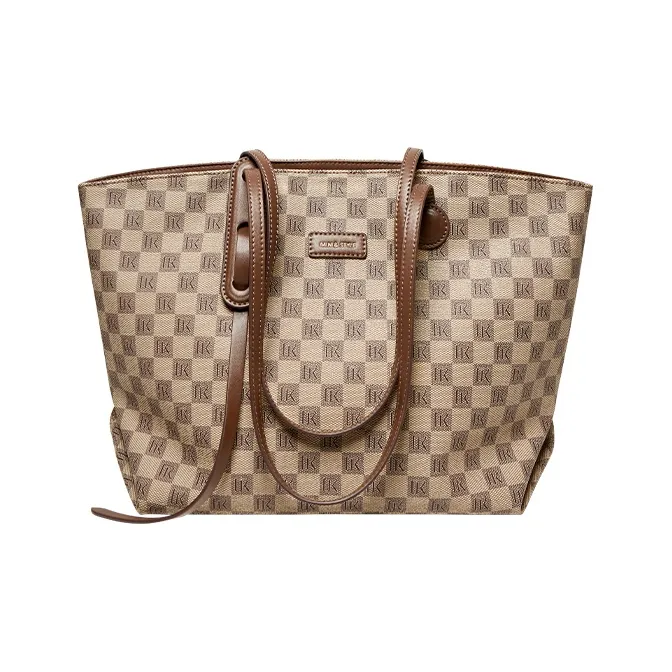 Narandu PVC Синтетическая кожа Тоут Сумка Сумка Сумка через плечо Сумка для покупок Большая Женская Хаки