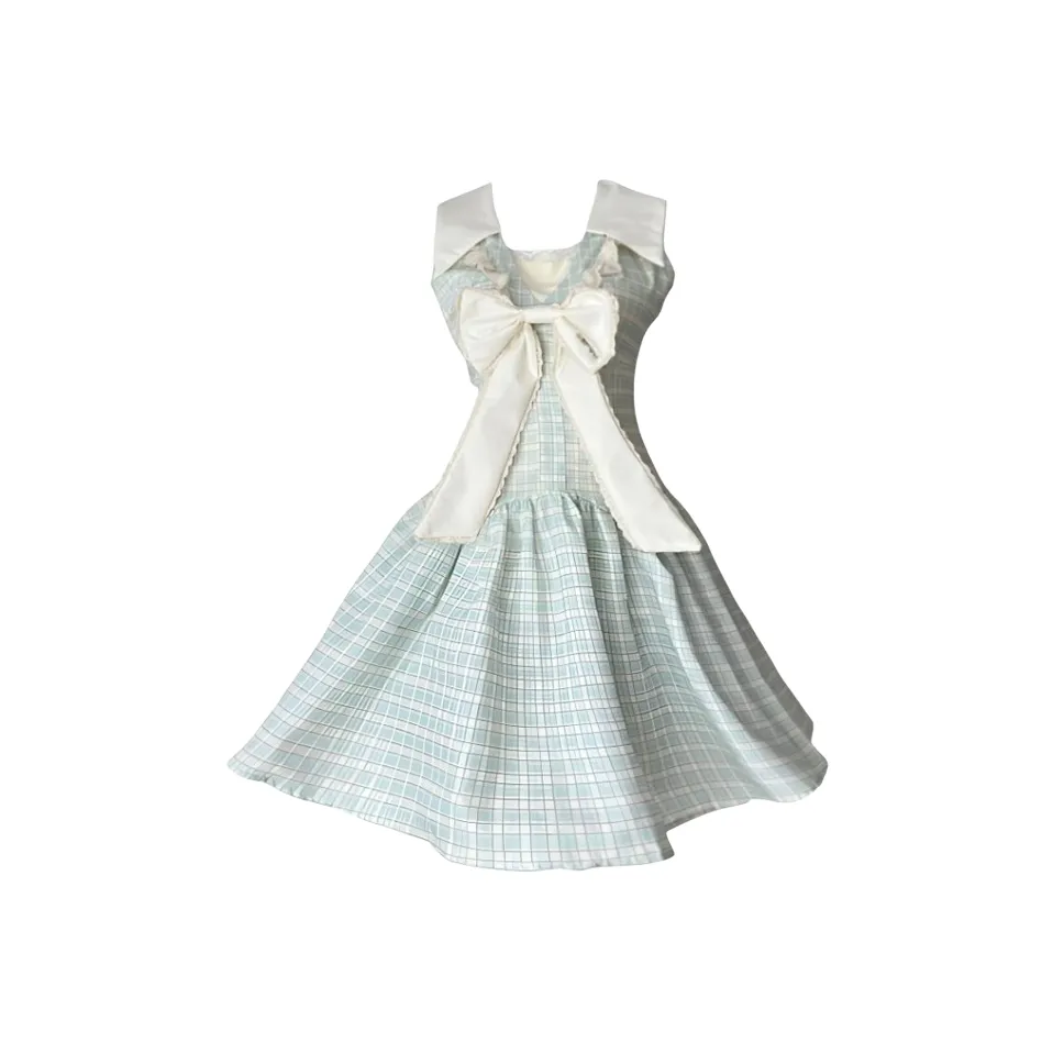 AFGGD Светло-зеленые женские платья без рукавов