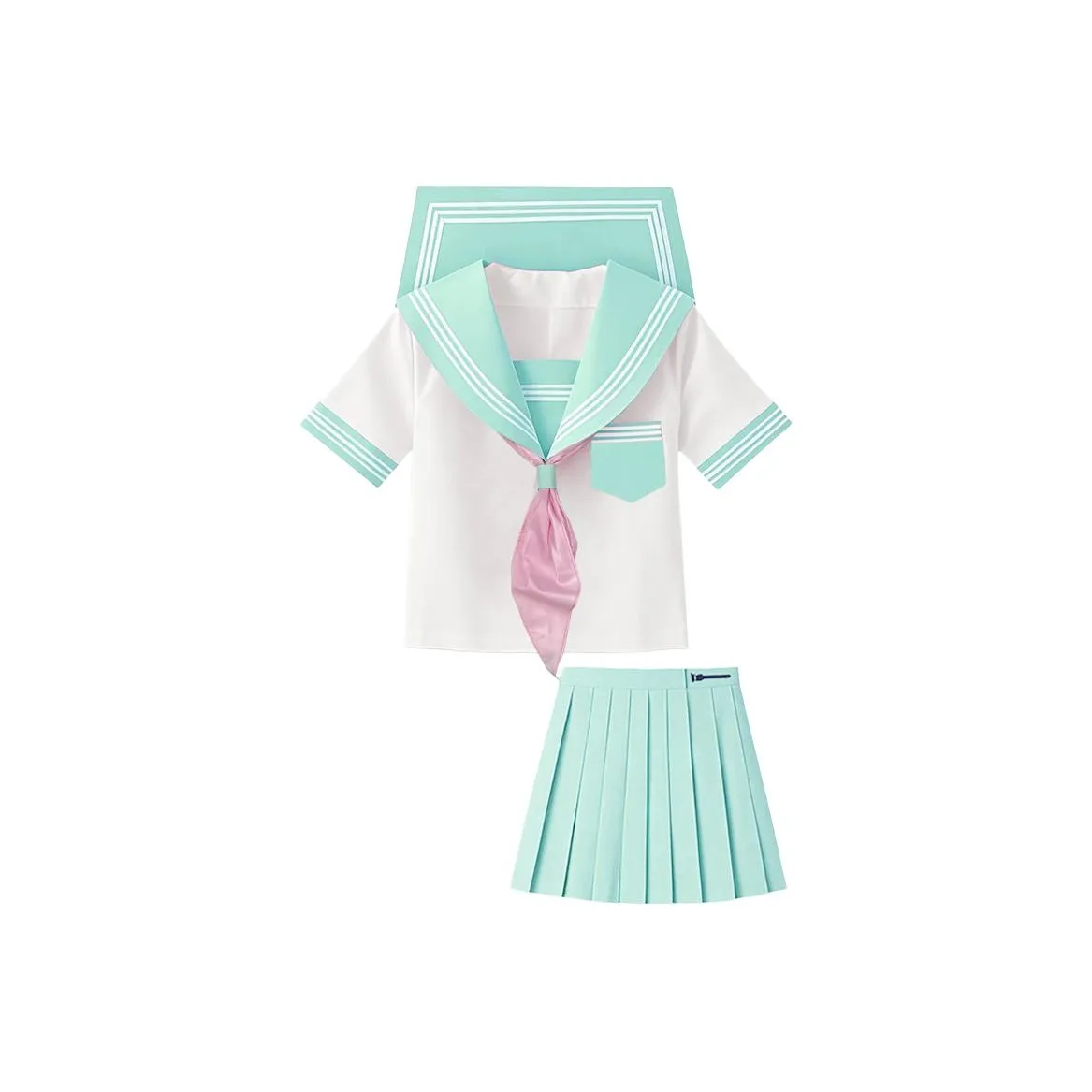 ZHIBANCHENG Светло-зеленый Женские Комплекты с юбкой