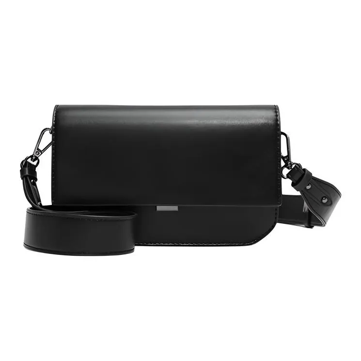 SHIZIYOUA Сумка через плечо из синтетической кожи маленькая мужская черная