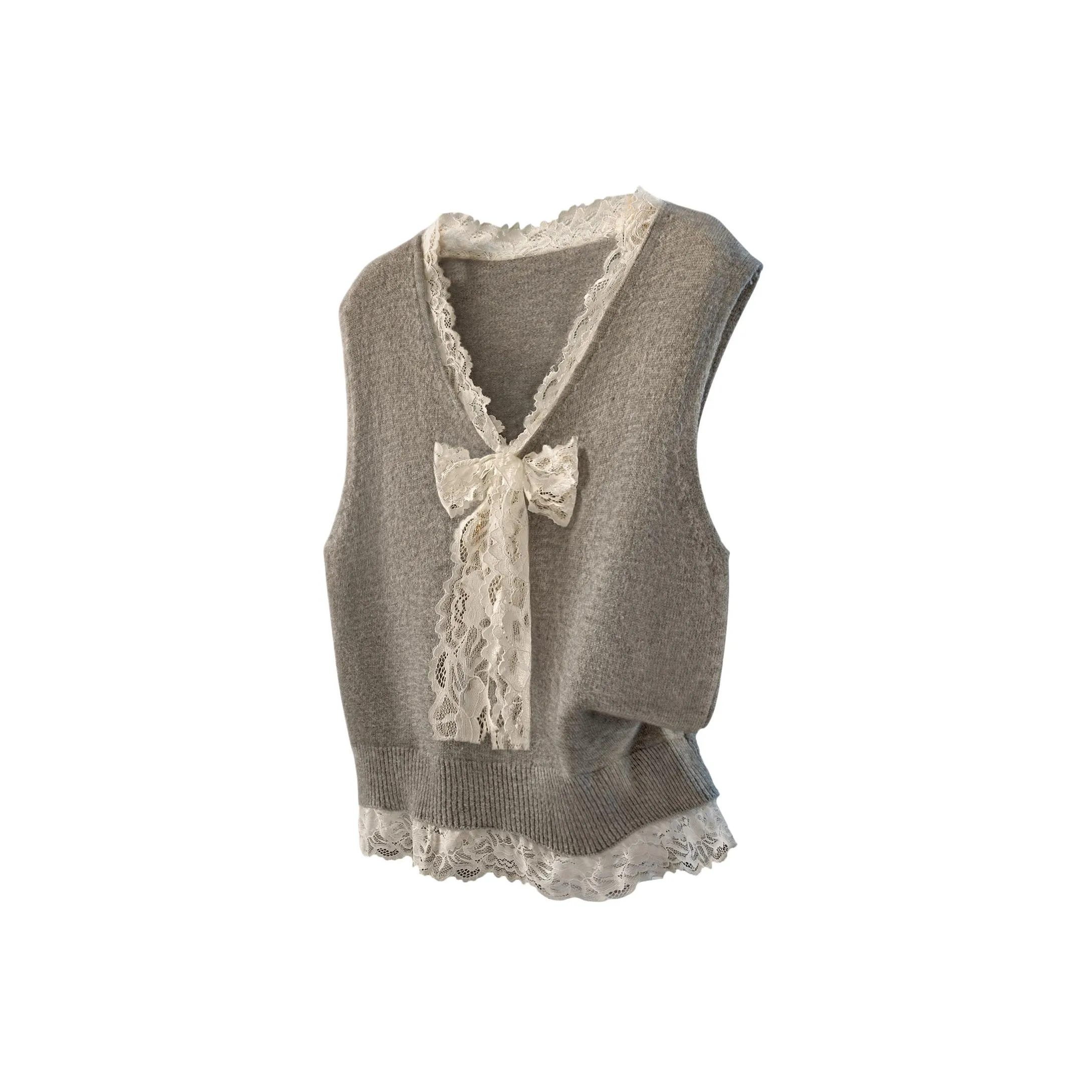 Cypress House Светло-серые Женские Жилеты