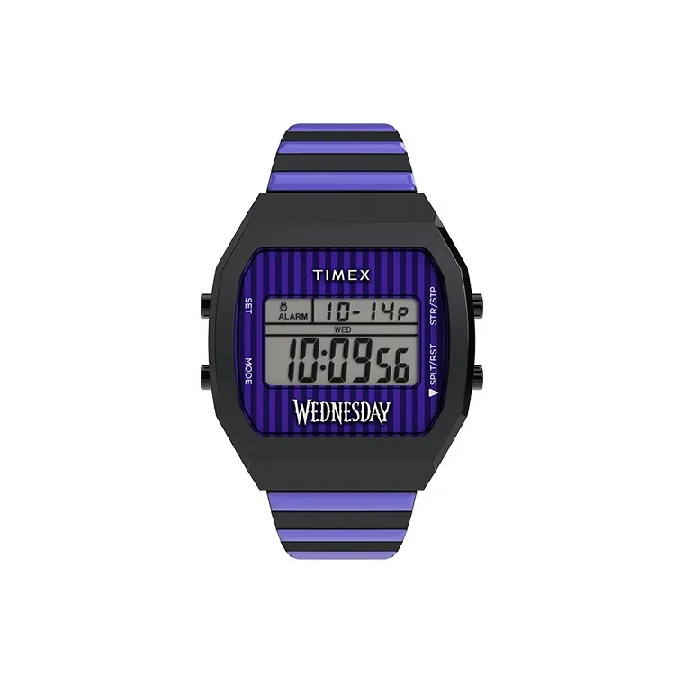 TIMEX Мужские часы Кварцевый механизм Ремешок из нержавеющей стали Черный циферблат