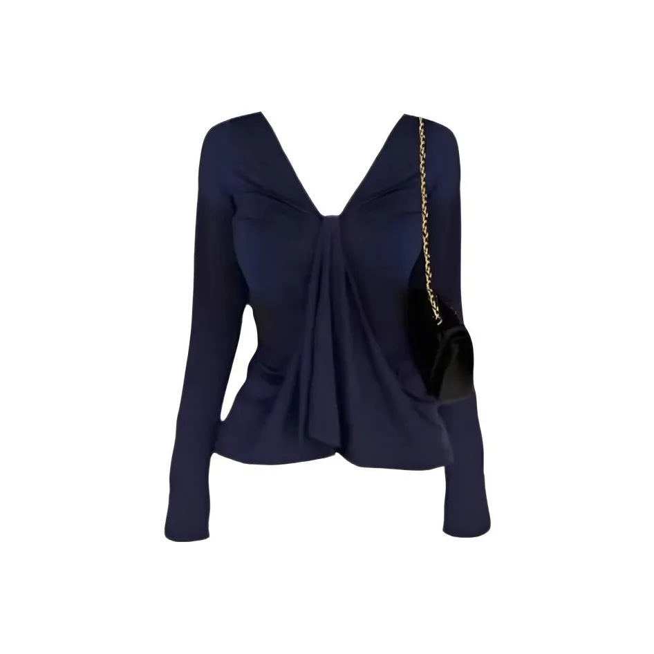 ORIASTAR Темно-синие женские футболки T