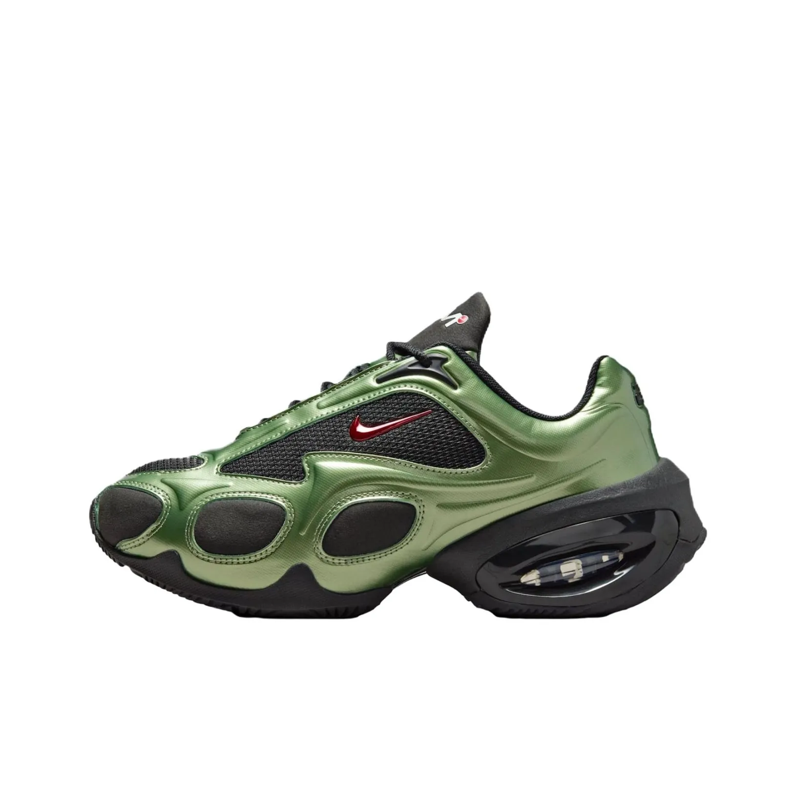 Nike Air Max Muse Abrasion Resistant Дышащий Повседневный Беговые кроссовки Женские Черный Зеленый