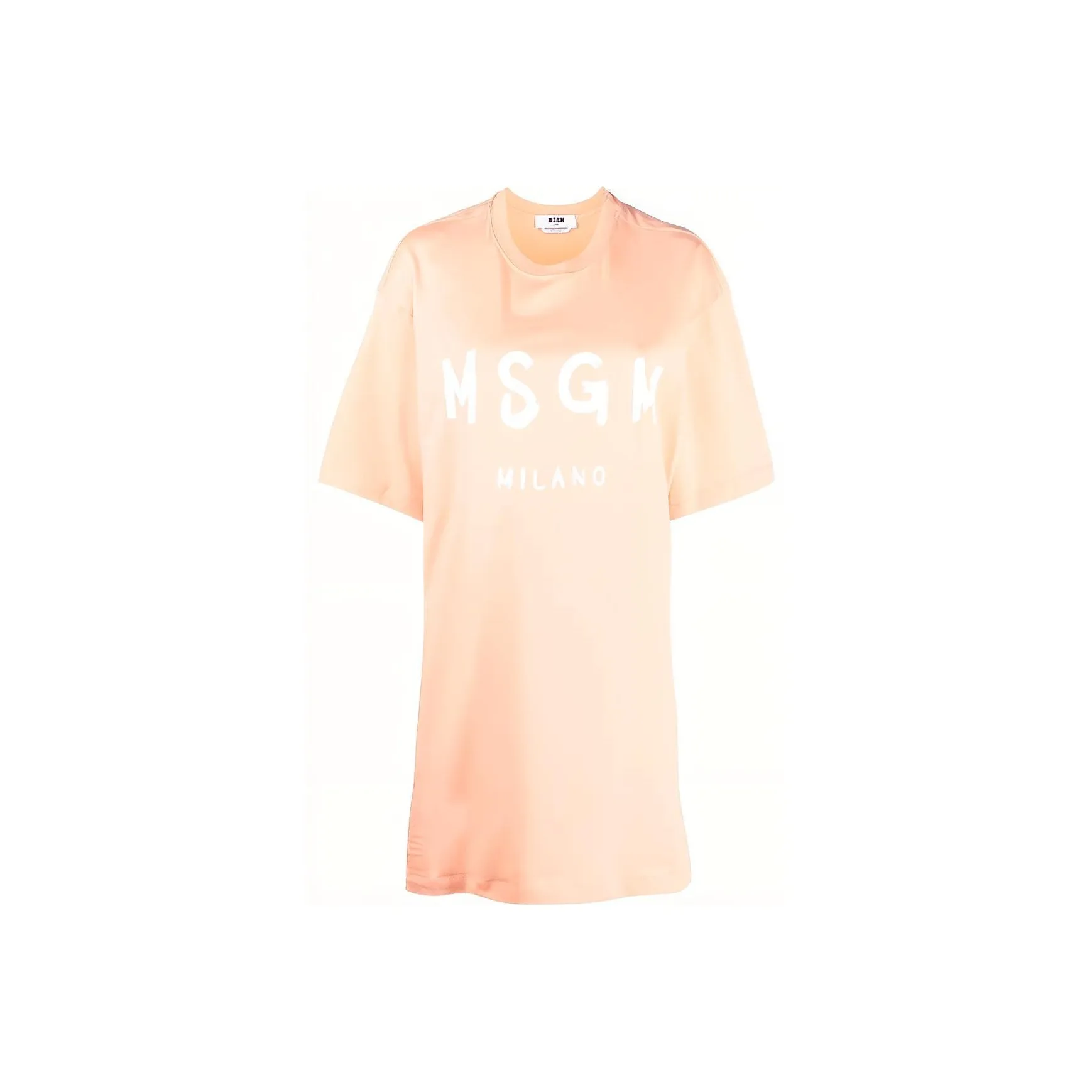 MSGM Short Sleeved Dress Women's Light Orange