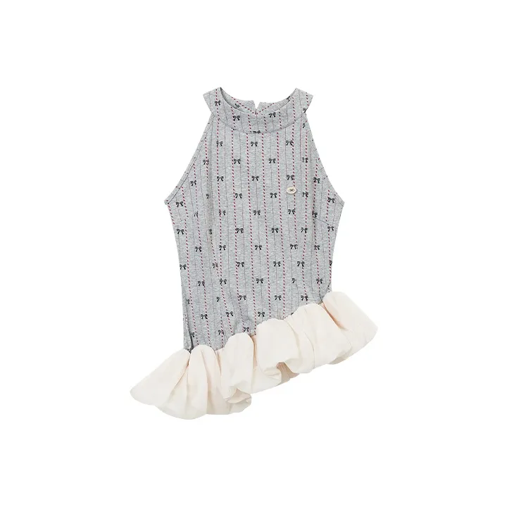 MASOOMAKE Весенний Летний Топ Женский Серый