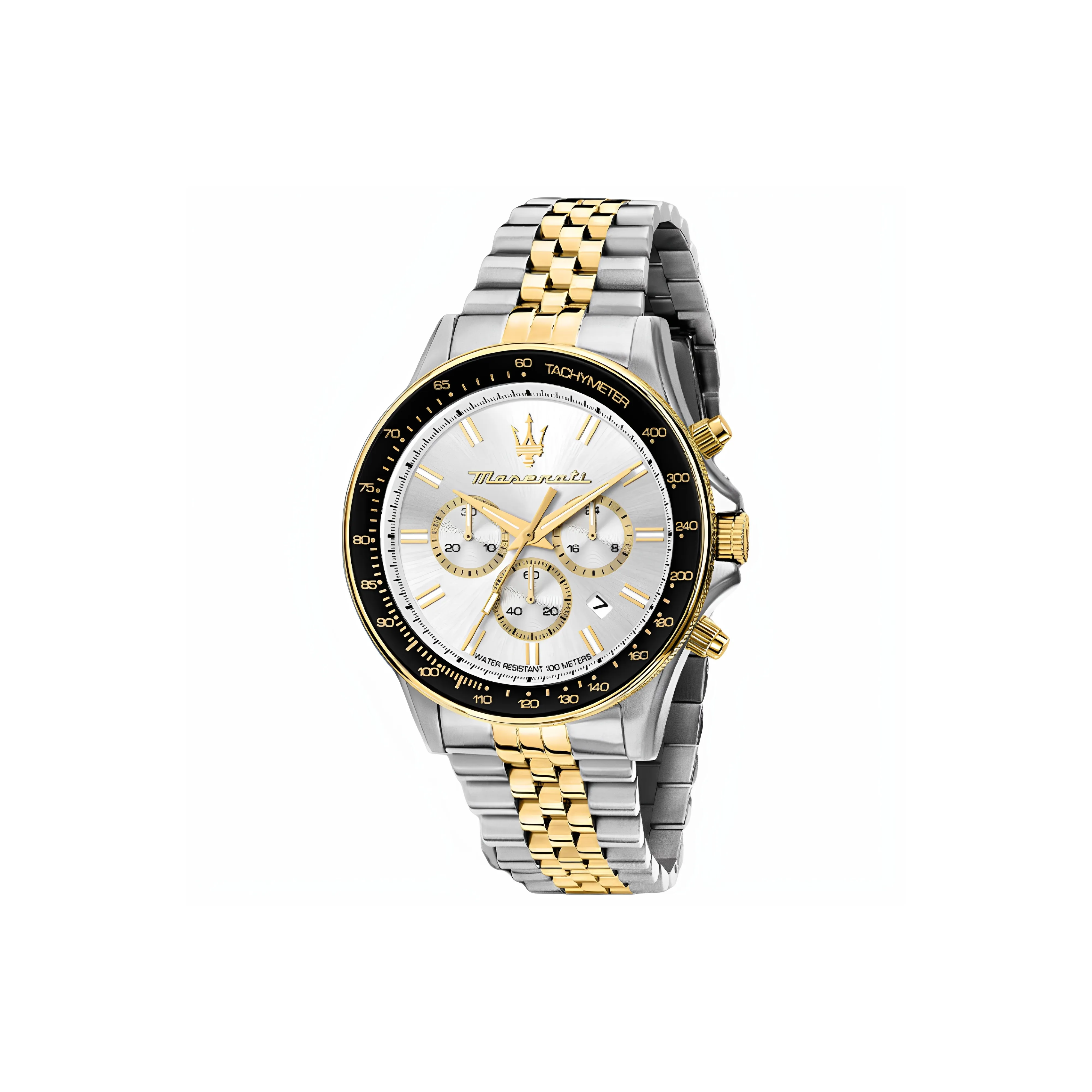 Maserati Challenge Collection Кварцевые часы Стальной ремешок Белый циферблат Унисекс