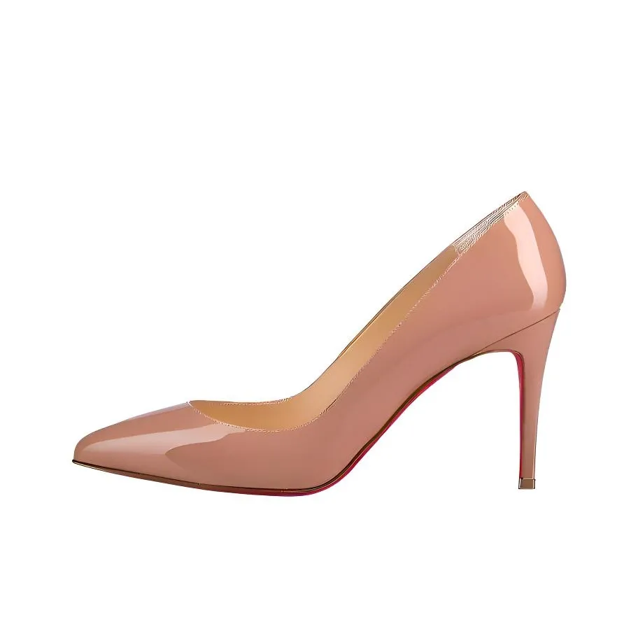 Christian Louboutin Pigalle 85mm Pump Nude Patent Leather Women's