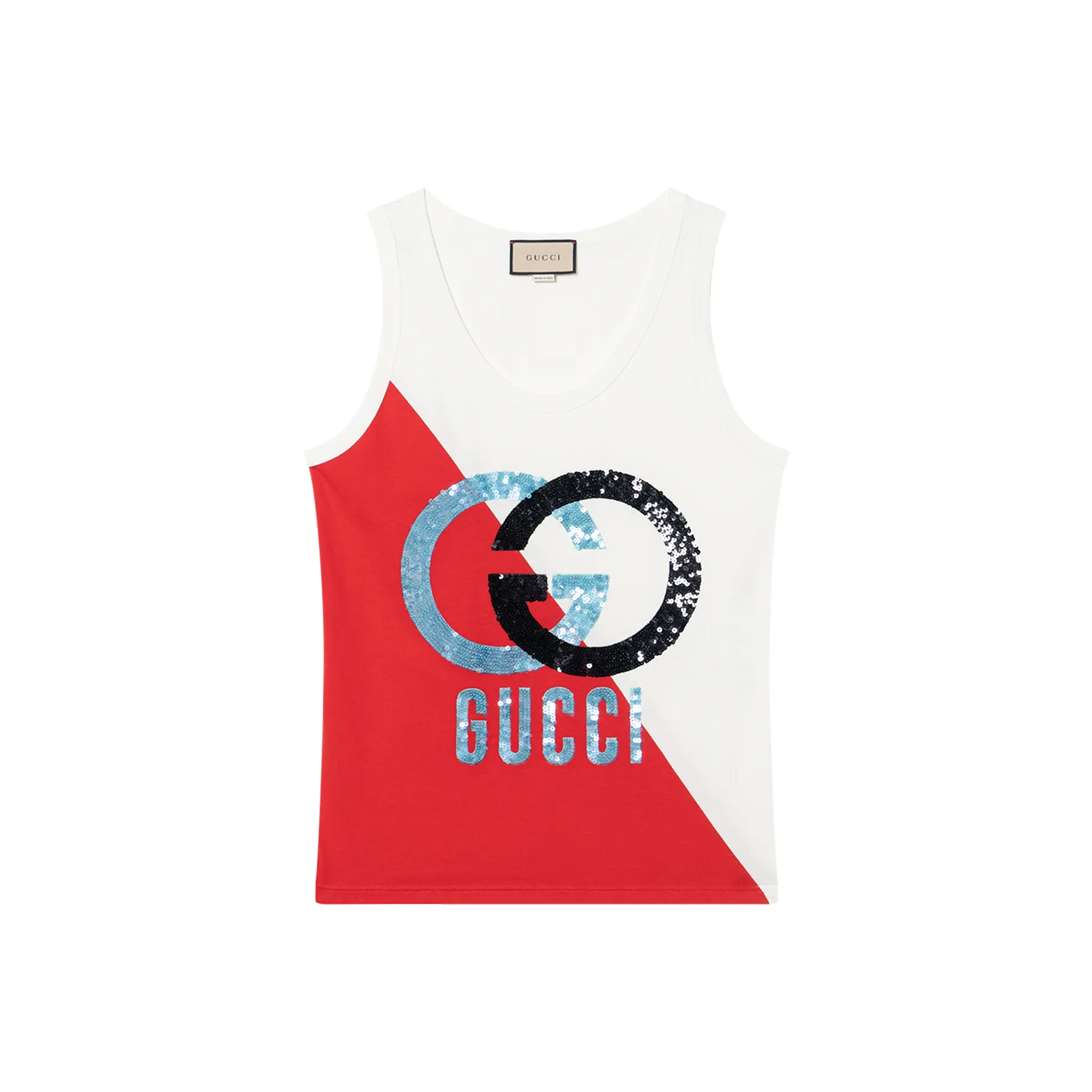 GUCCI Interlocking G Sequin embellished Tank Top
