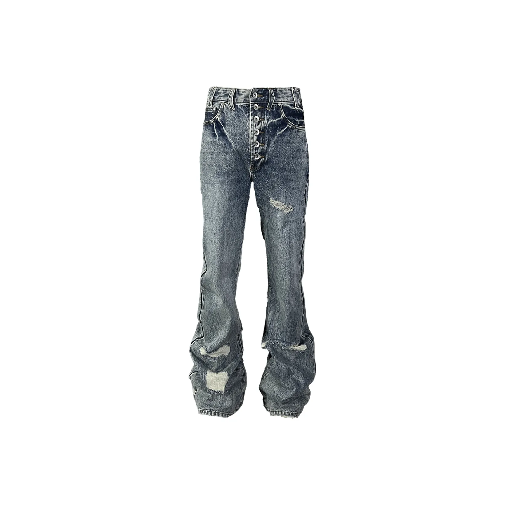 TECNINE DROP1 Blue RUIN Jeans TecNineGroup Jeans Unisex Blue