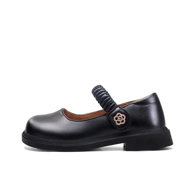 DEERWAY Противоскользящая устойчивая к истиранию низкий топ детская кожаная обувь