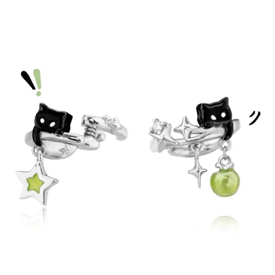 JOYDINNY Сплав Нижняя заколка On Серьги Унисекс