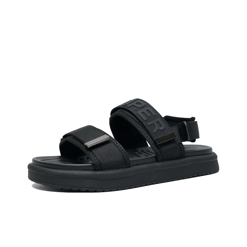SENJIALUO Пляжные сандалии Мужские Черные