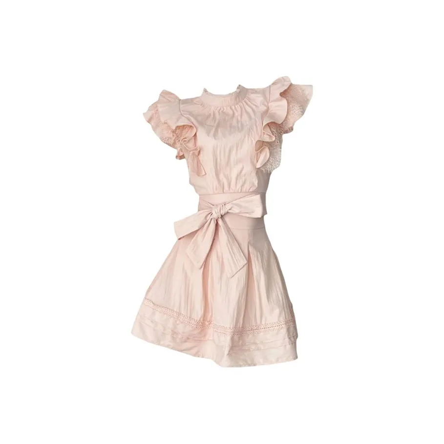 TIBINB Розовый Женские Комплекты с юбкой