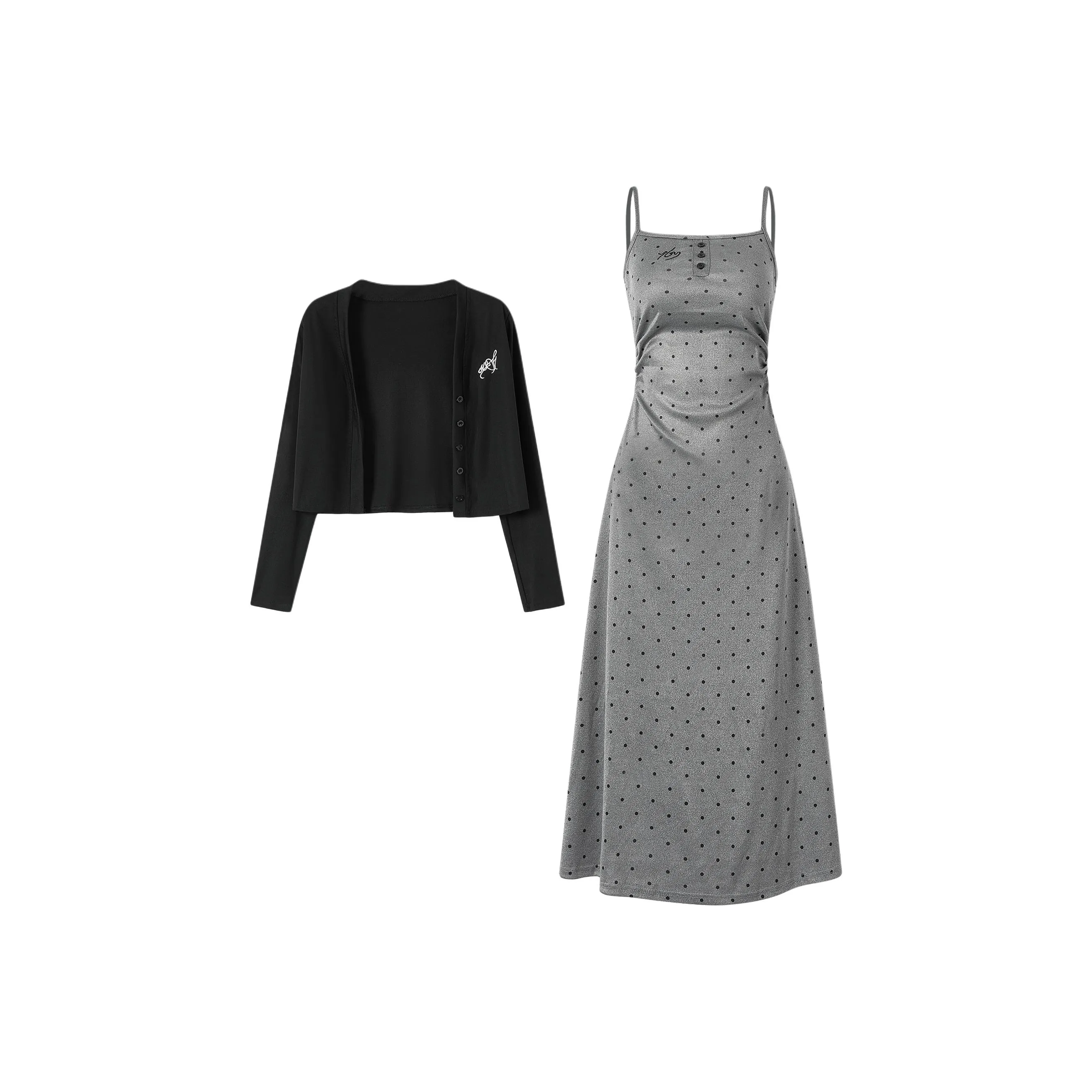 7 SEVFUN Черный Серый Цвет Женские Комплекты с Юбкой