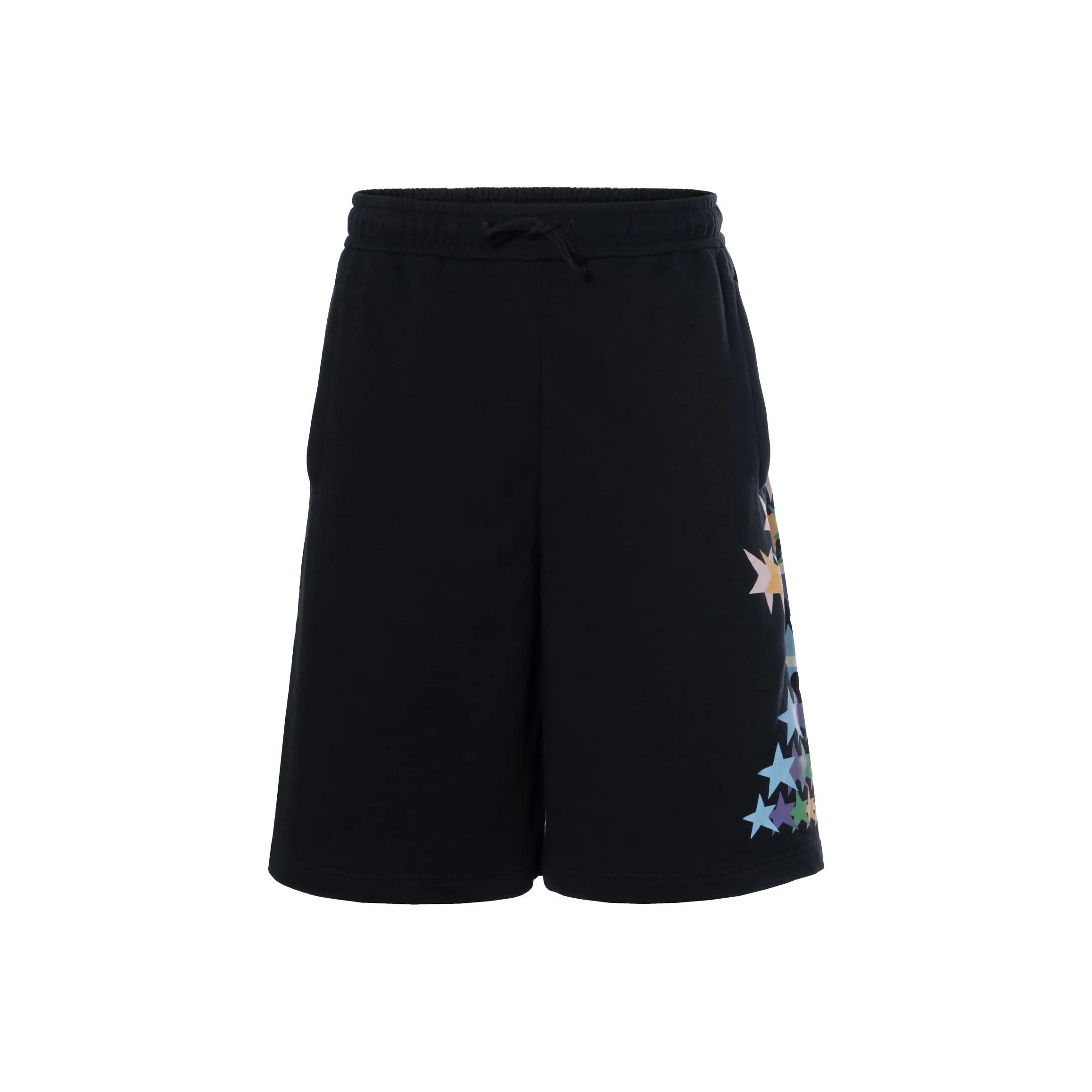 GUCCI Interlocking G Star Flash Print Cotton Shorts