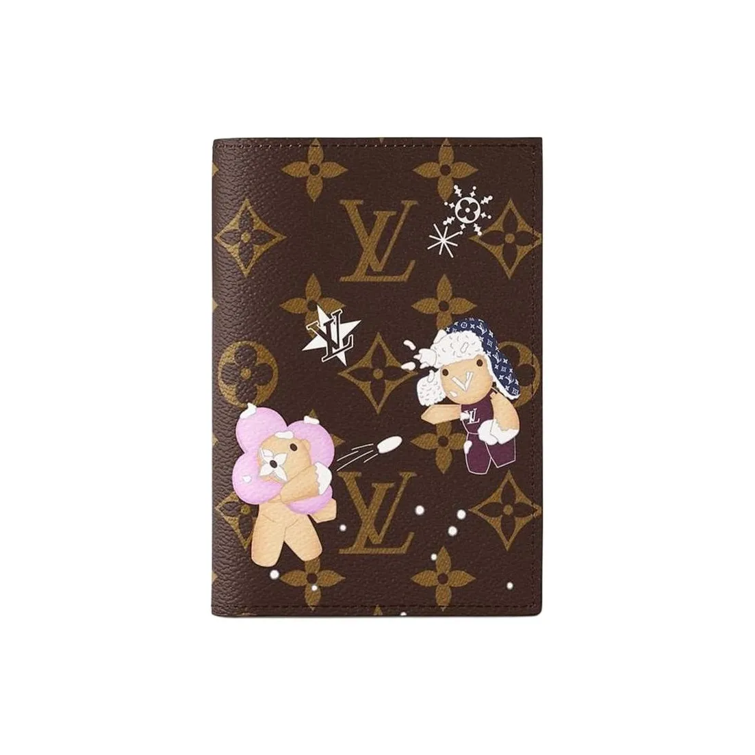 LOUIS VUITTON Passport Cover Monogram/Azur Frost