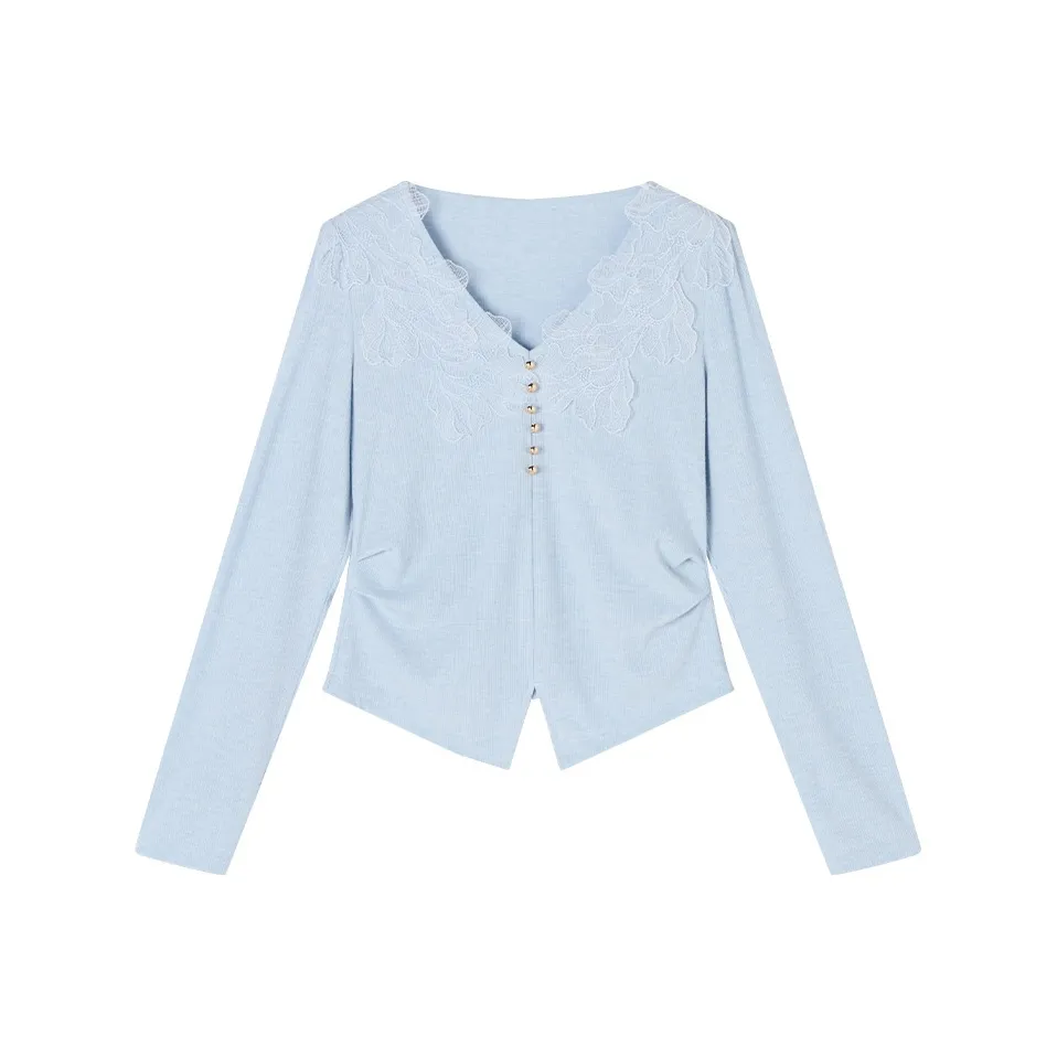 XIANGYING Морской синий Женские футболки