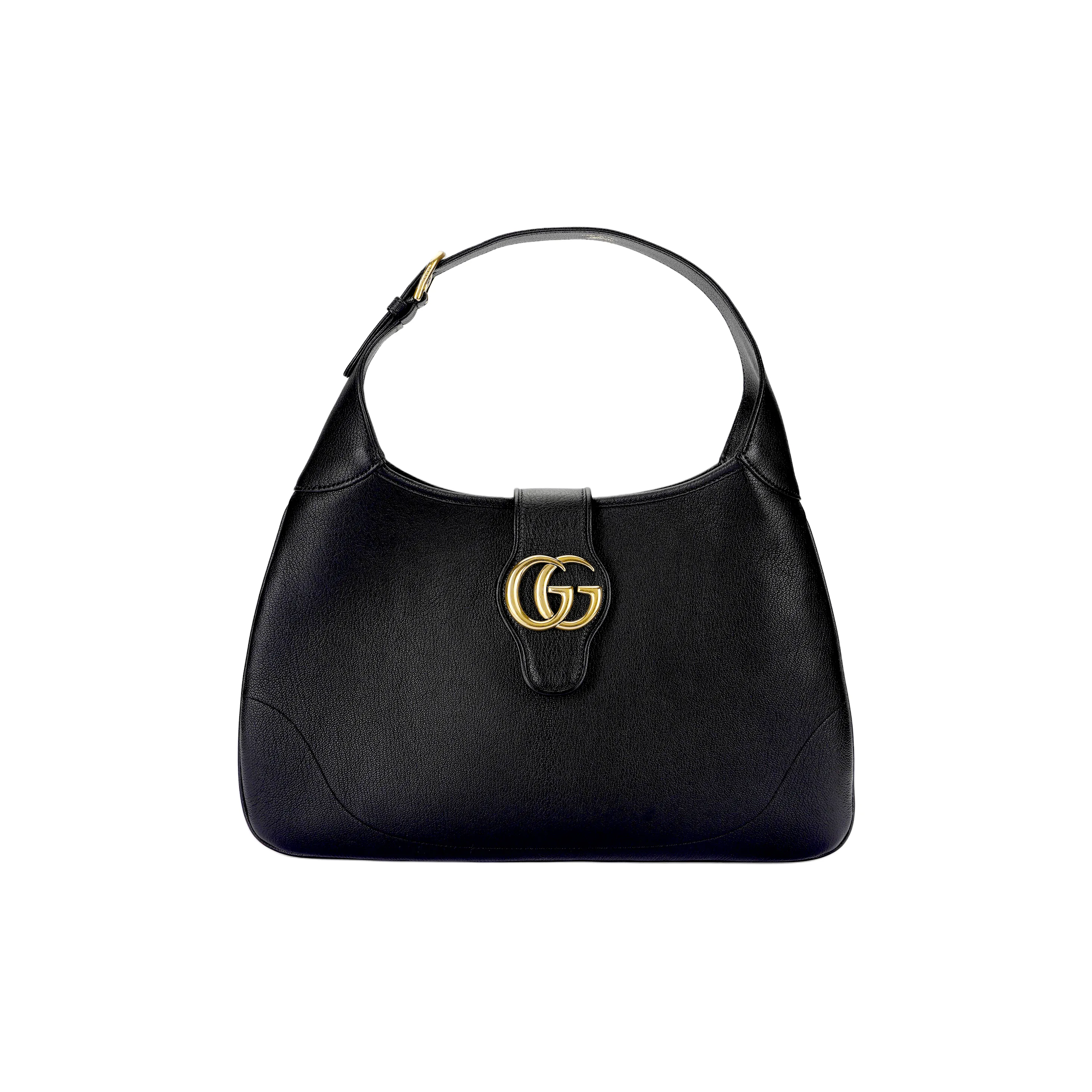 GUCCI Aphrodite Leather Portable Crossbody Bag, Shoulder Bag Medium Size Women's Black