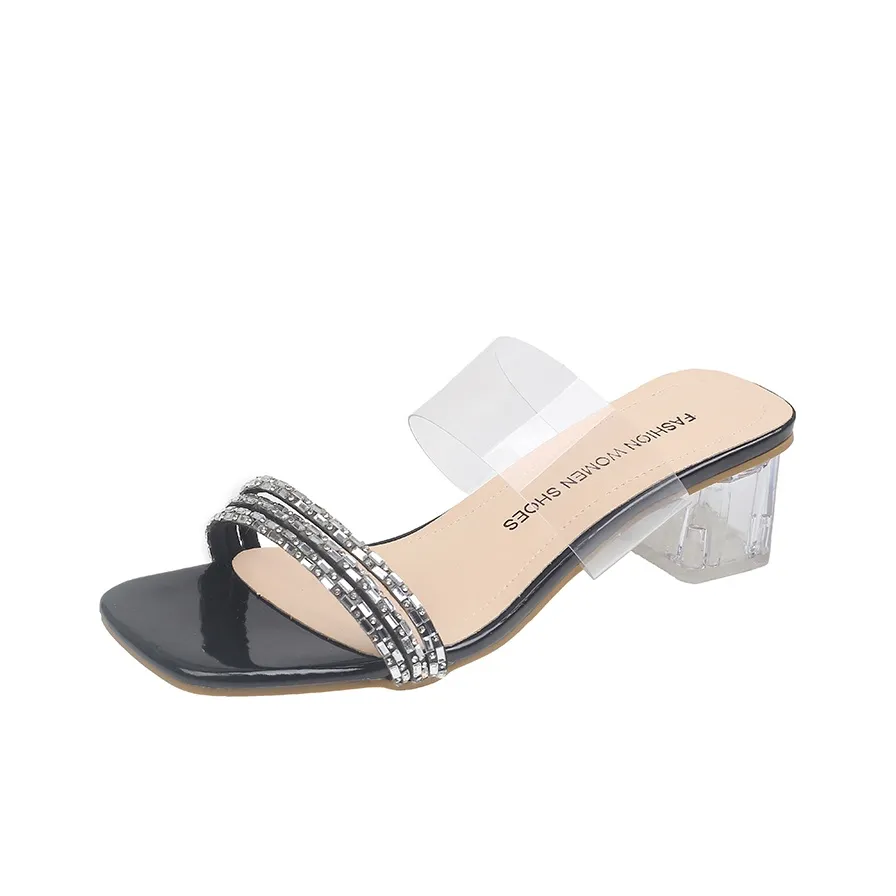 DFOA Женские шлепанцы с стразами