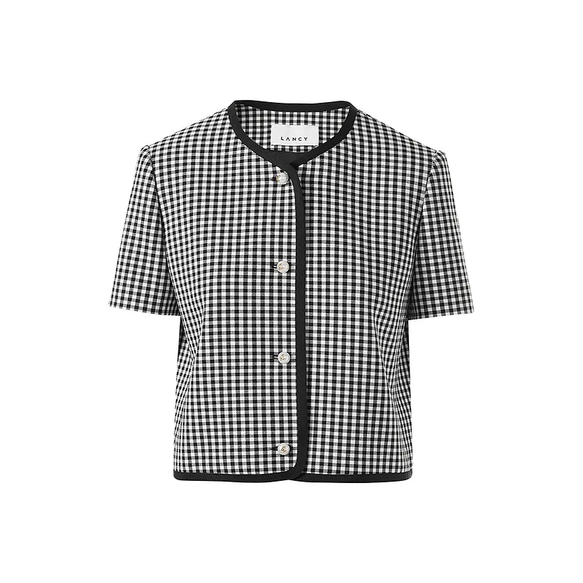 LANCY Черное Женское Короткое Пальто