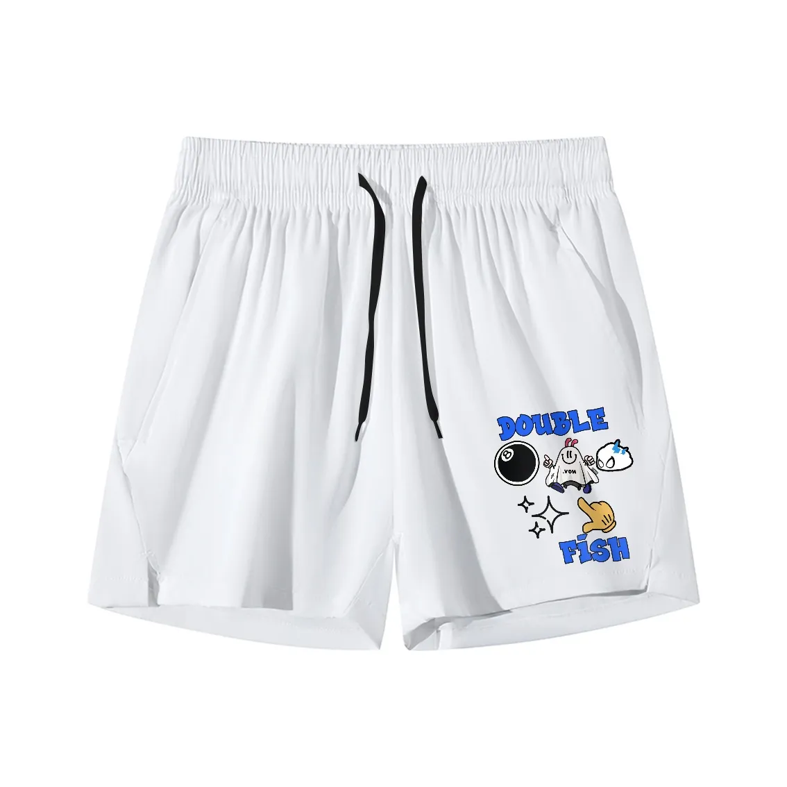 Двойная рыба Унисекс Повседневные шорты