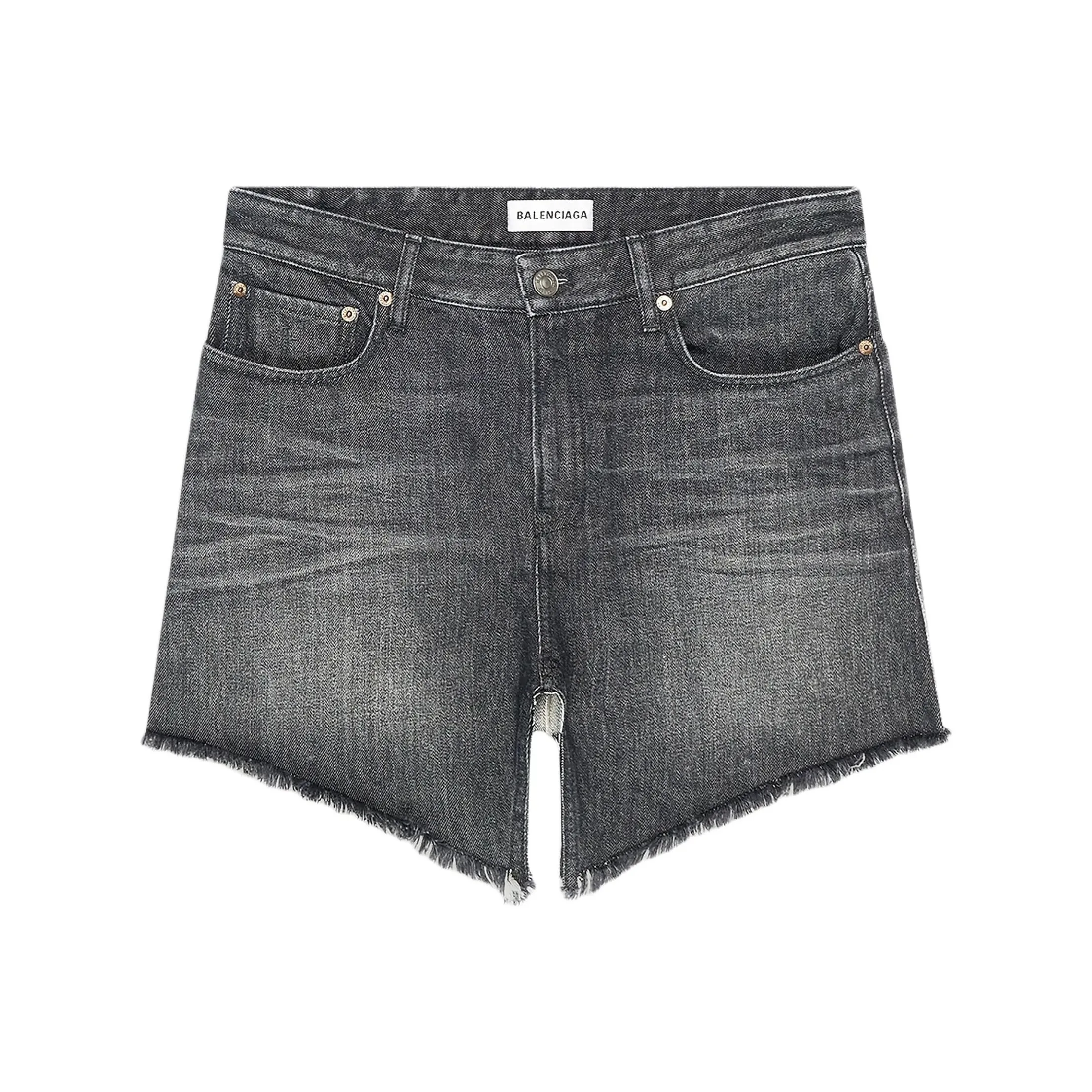 Balenciaga Cut-Up Raw-Hem Mini Skirt