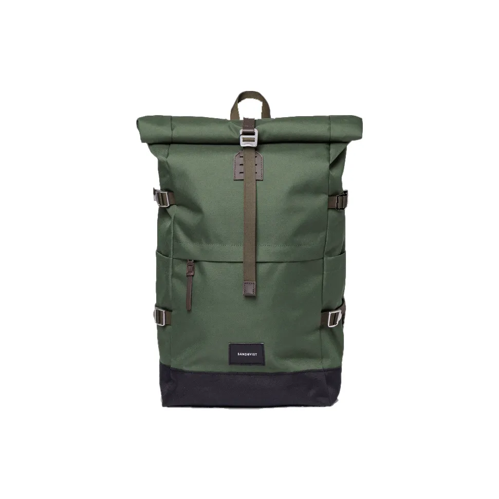 SANDQVIST Переработанный полиэстер рюкзак унисекс Рассвет зеленый черный
