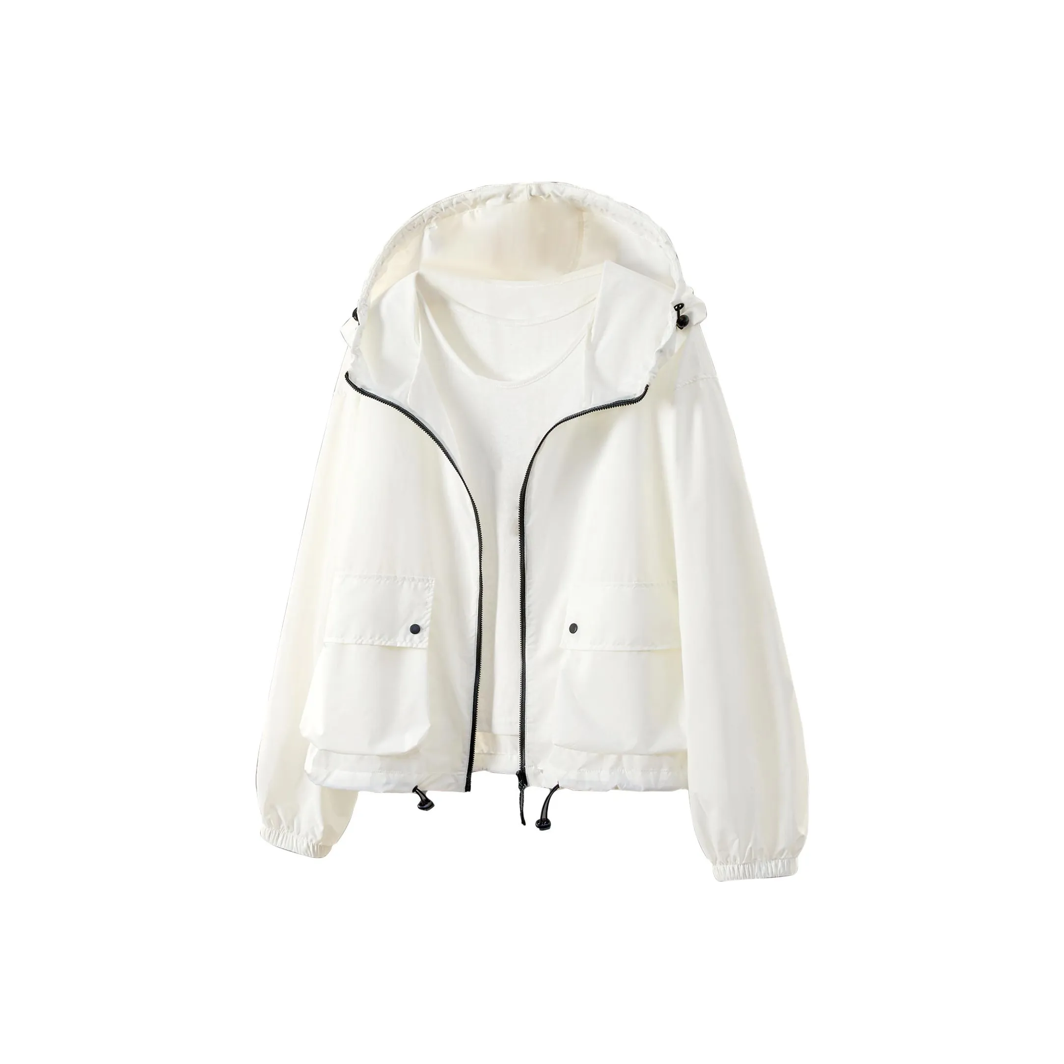 Touch Белое Женское Короткое Пальто