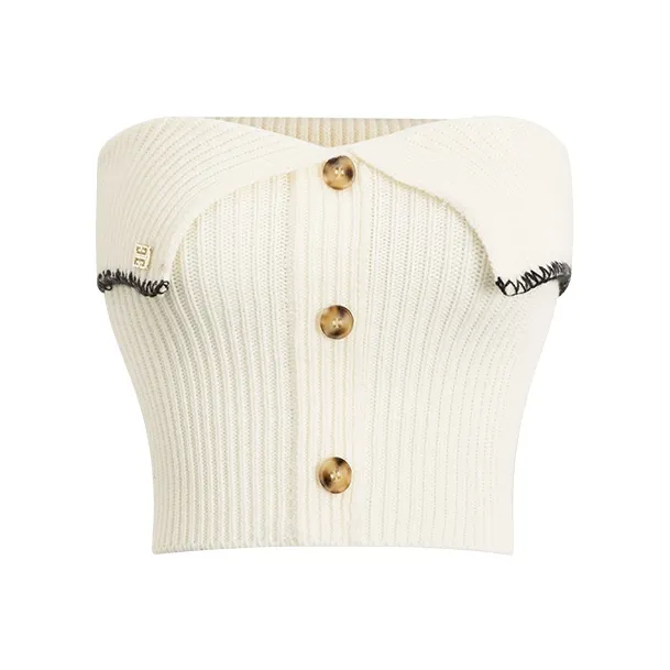 CHILL QIAOER Без бретелей Топ Женский