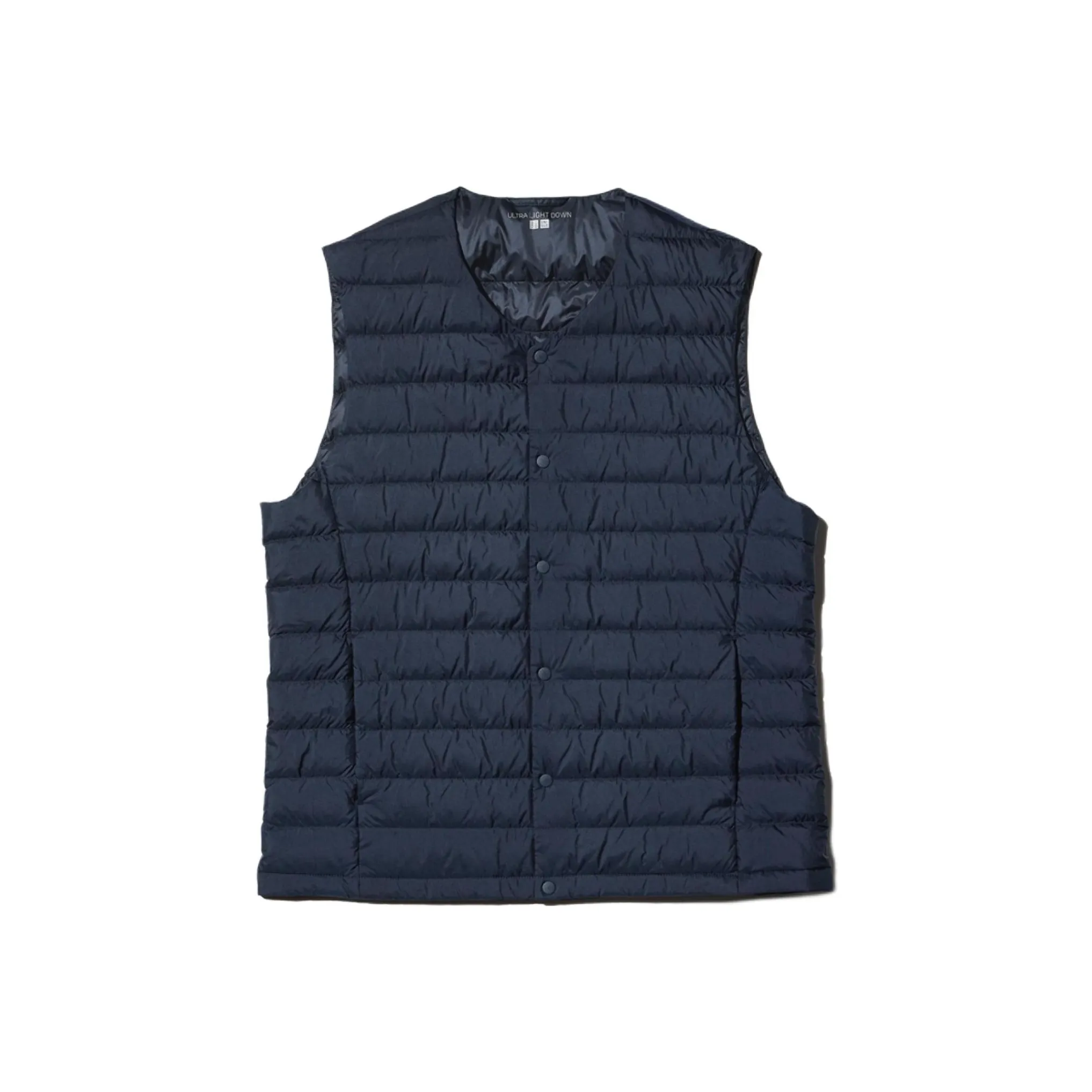 UNIQLO Темно-синий унисекс пуховый жилет