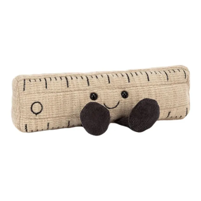 JELLYCAT Fun Items Collection Ruler Dolls Plush Doll 7cm Height In Sitting Posture