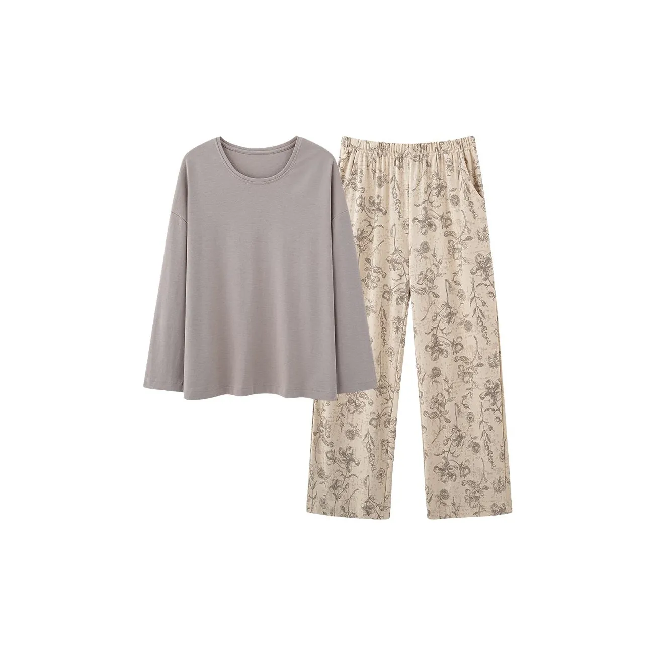 Pretty lady Светло-серый Женские Пижамные Комплекты